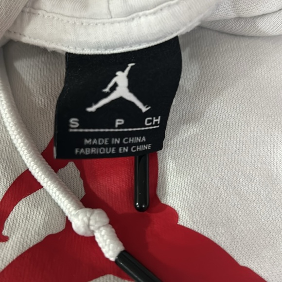 White and black Jordan hoodie - Picture 3 of 5